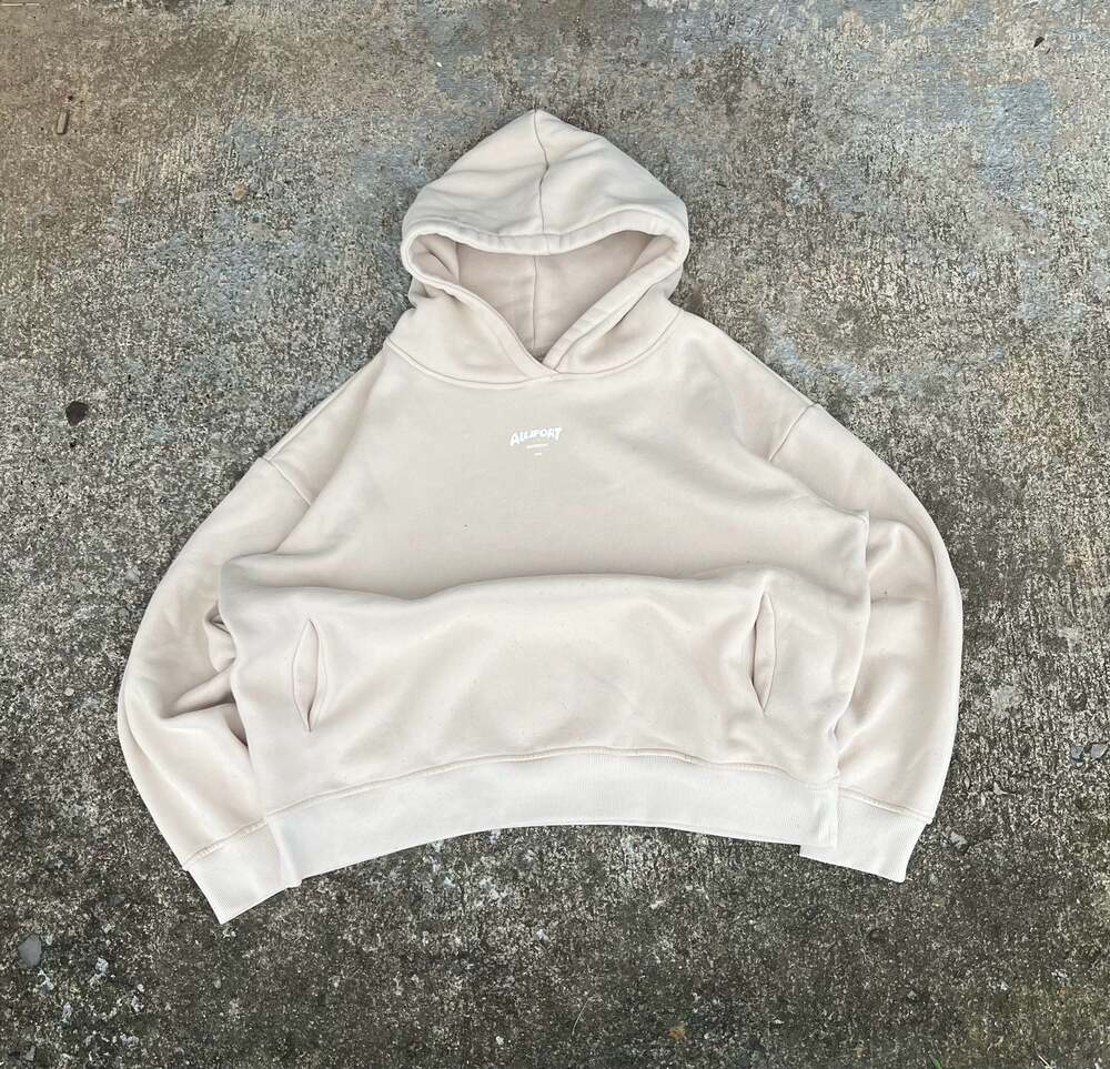 Allsport Outdoor Beige Graphic Hoodie